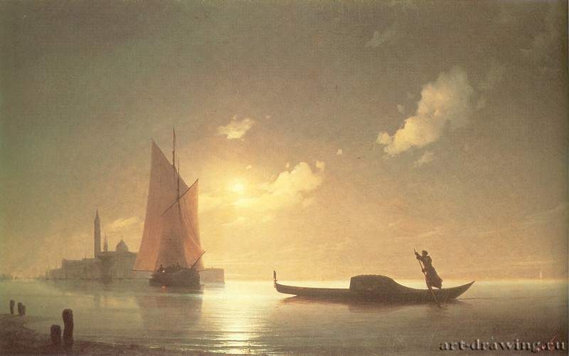 Гондольер на море ночью. 1843 - Gondolier at sea at night. 1843
73 х 117 смХолст, маслоРомантизм, реализмРоссияКазань. Государственный музей изобразительных искусств Республики Татарстан